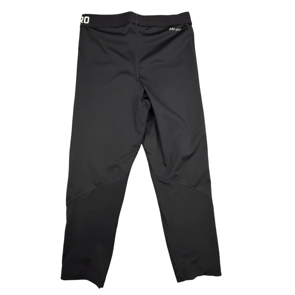 Nike Pro Leggings Womens Medium Black Athletic Dri-Fit Cropped Compression